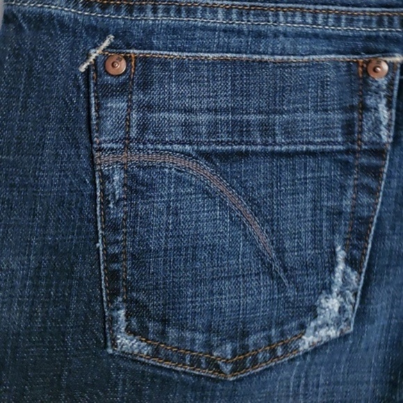 Joe's DISTRESSED BOOT CUT Mid Rise Dark Jeans 27 - Picture 2 of 8